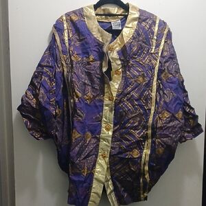 The African Village Vintage Purple and Gold Set